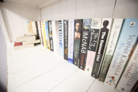 Books in a shop