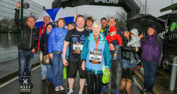 Barbara Thackray rain Trafford 10K