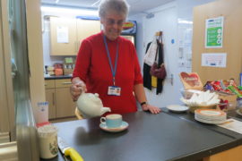 Barbara and teapot coffee shop