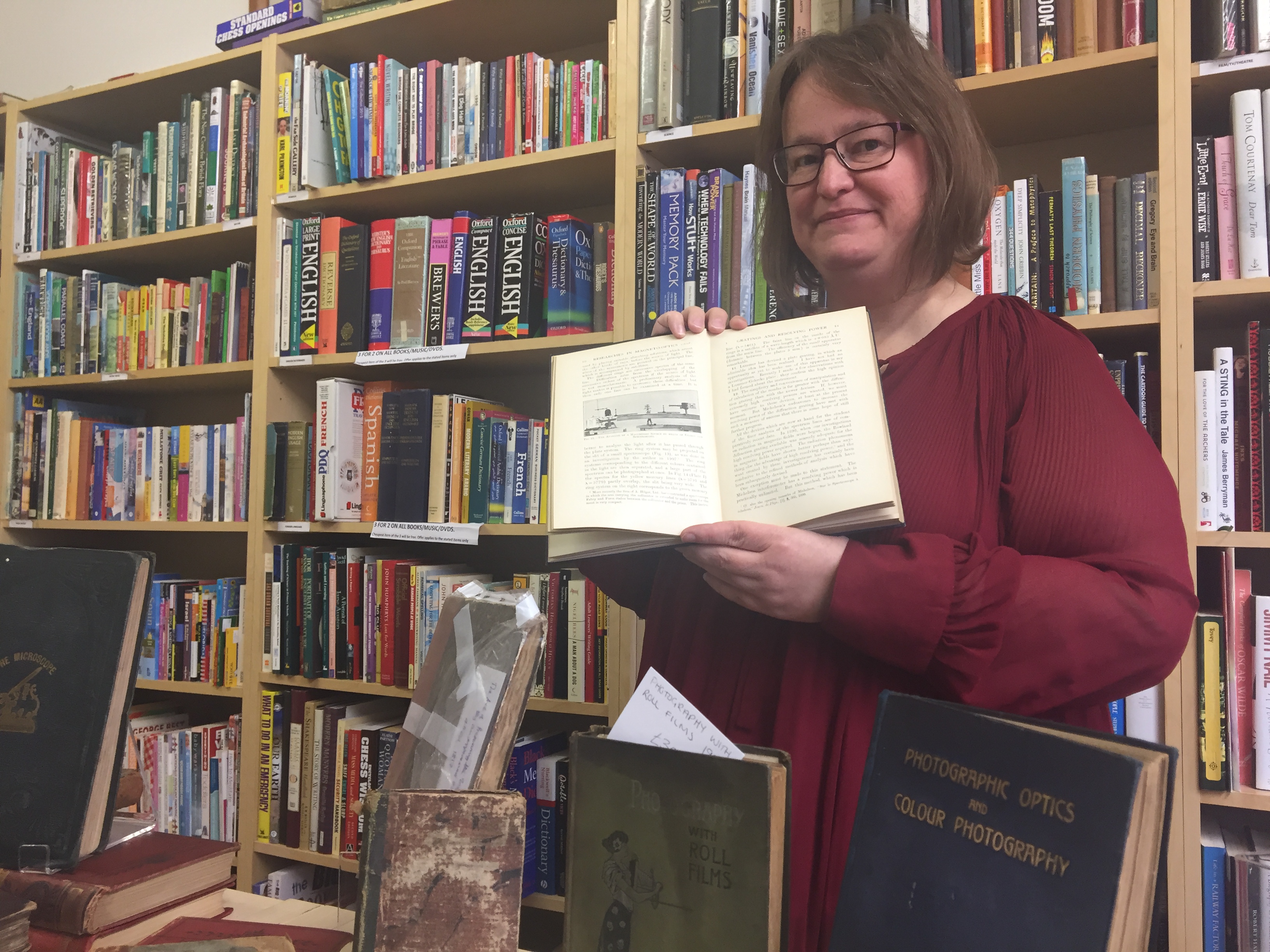 Nicola Rust with science books