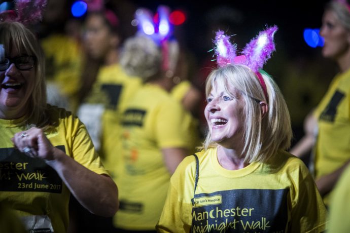 Lady at the Manchester Midnight Walk