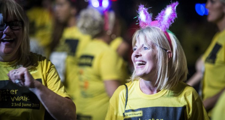 Lady at the Manchester Midnight Walk