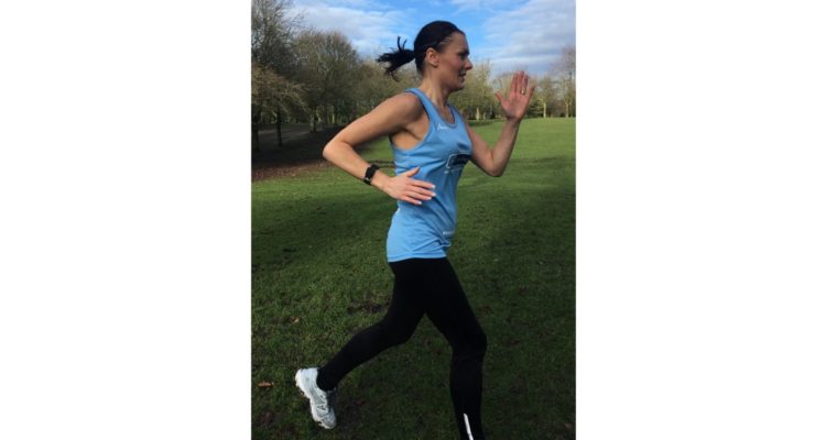 Belinda in training for the London Marathon
