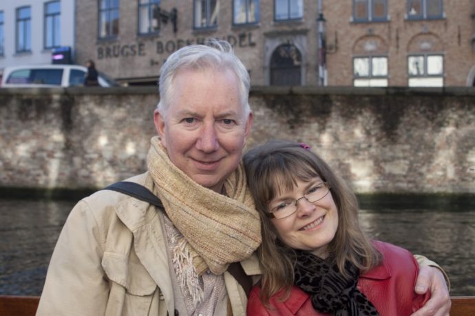Lawrie and Wendy in Bruges