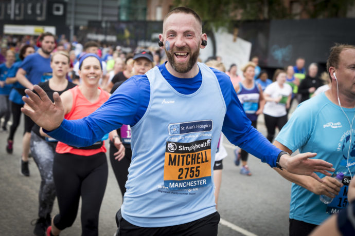 Mitch in a St Ann's running vest