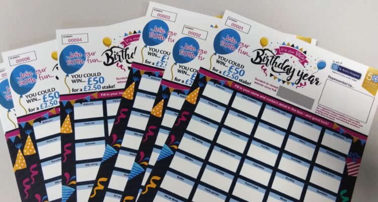 Image of St Ann's 50th Birthday Scratch Cards