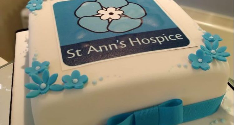 St Ann's Cake with logo print