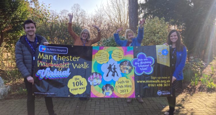 Fundraisers from St Ann's prepare for the Manchester Virtual Walk